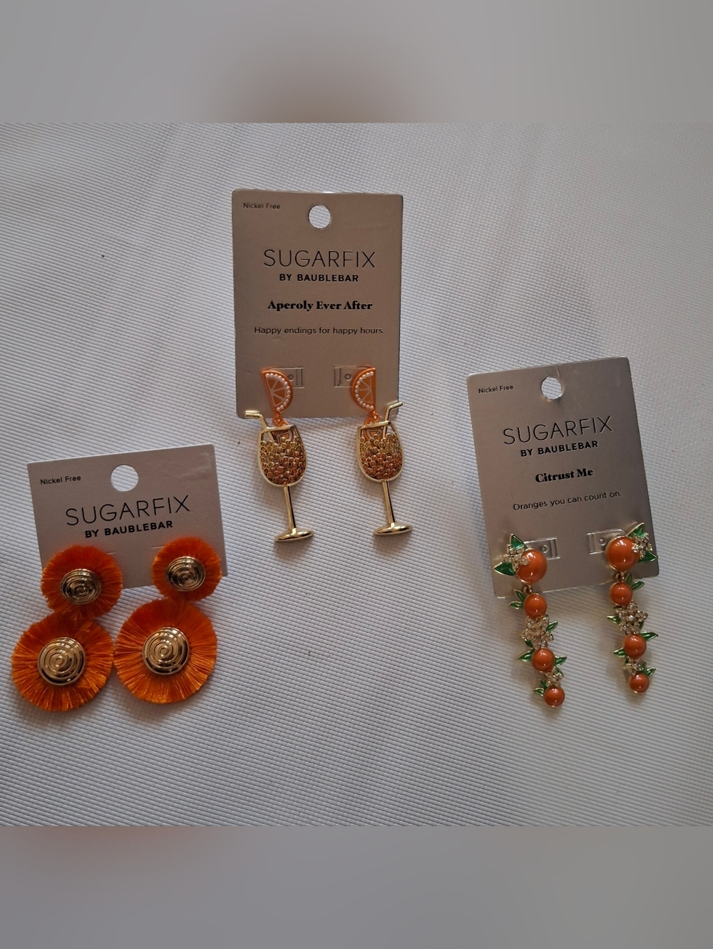 Summer Set Orange Wine Glass Drop Earrings - Aperolzy Ever After